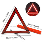 Car Tripod Folded Stop Sign Reflector Emergency Breakdown Warning Triangle Red Reflective Sticker Safety Hazard Tripod Amagi