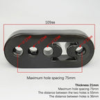 Universal Car Exhaust Pipe Mount Brackets Hanger Insulator Polyurethane Hanger Liner Bracket 2 Holes 4 Holes
