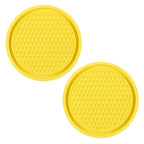 2pcs Cute Bling Car Cup Holder Coaster Mat with Rhinestone for Women Girl Universal Anti Slip Automotive Interior Amagi