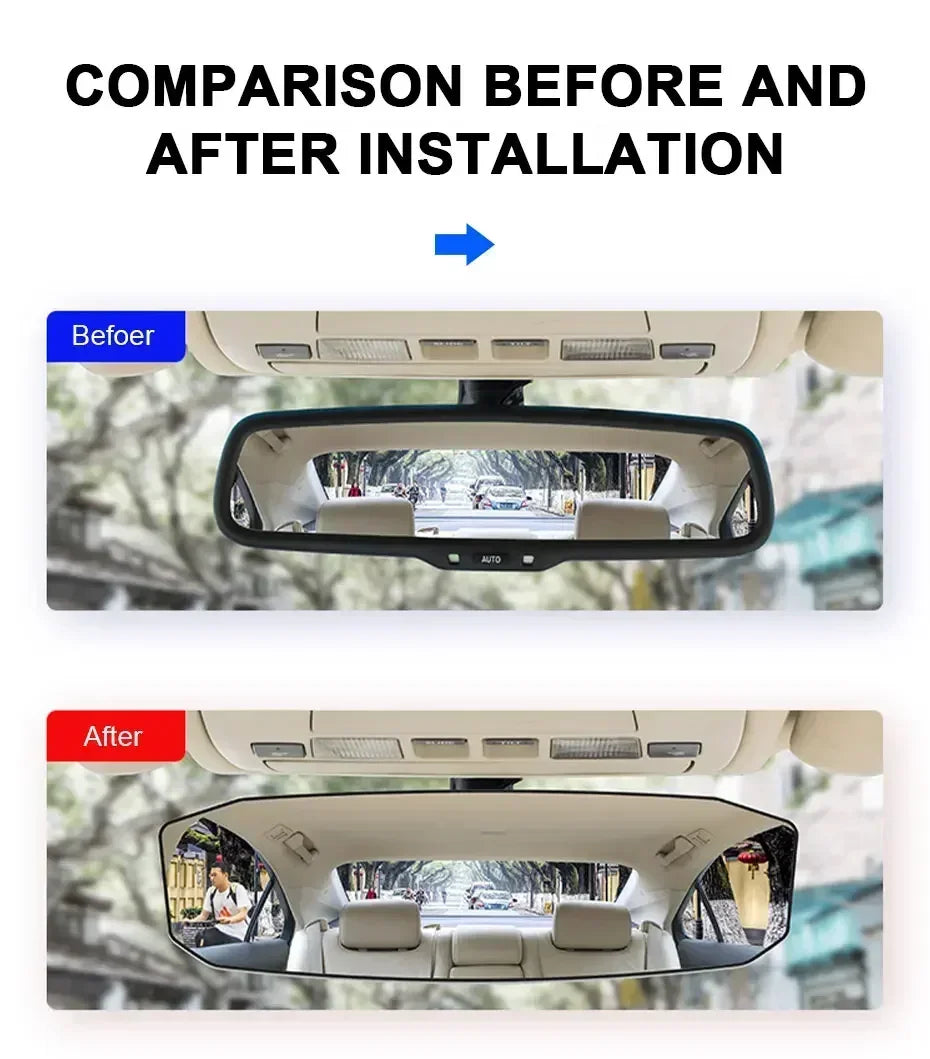 Wide Angle Convex Universal Anti Glare Rearview Mirror Car Interior Baby Seat Watch Sun Visor Safety Goggle Amagi