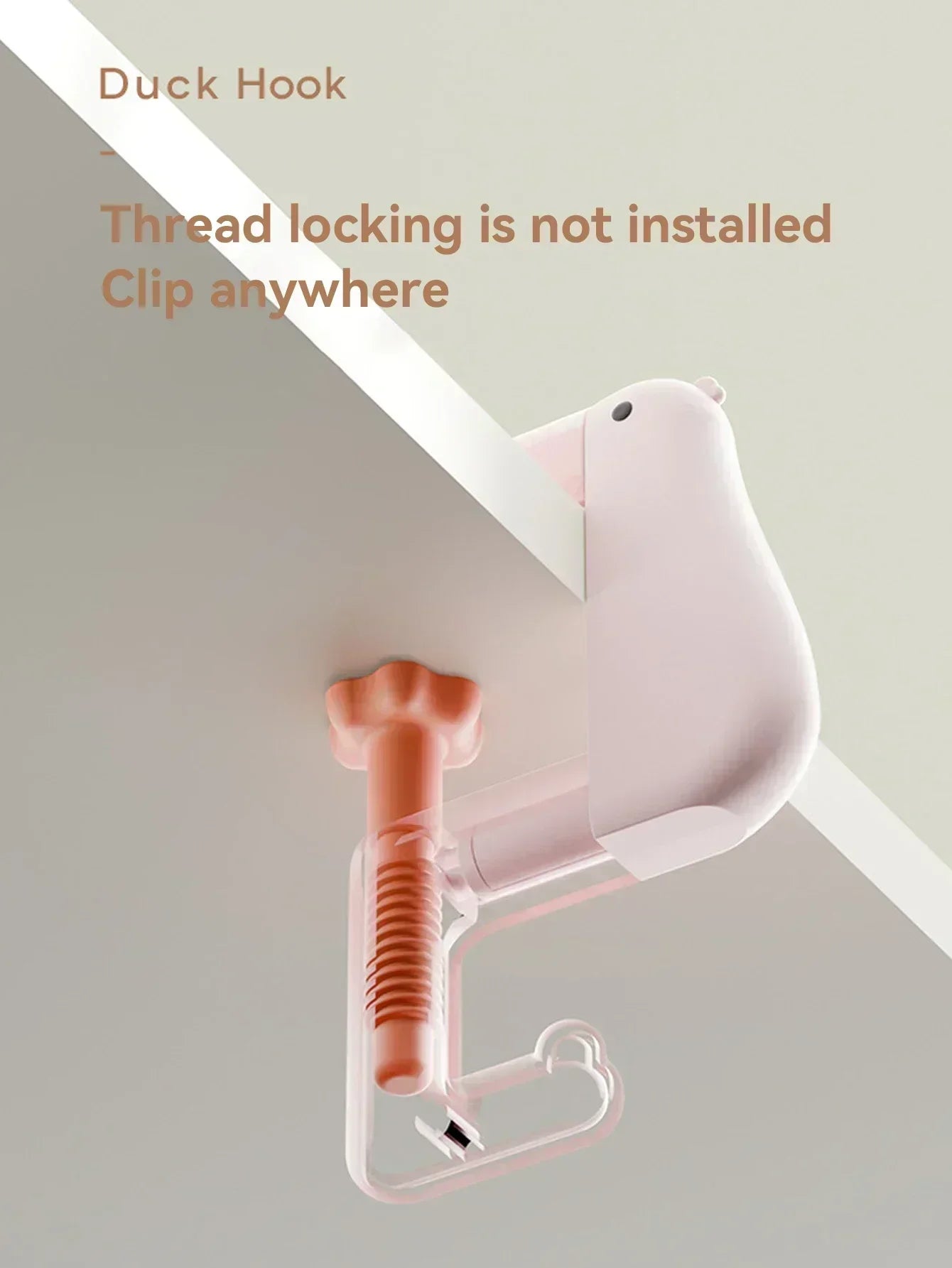Thinking Duck Schoolbag Hook Free Punch Bag Hook Desk Side Hanging Backpack Magic Storage Hook Amagi
