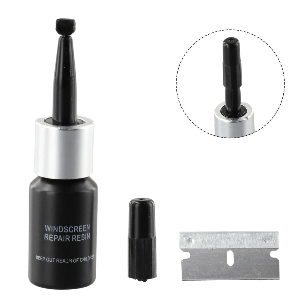 5PCS Automotive Windshield Glass Crack Nano Repair Fluid Car Resin Scratch Crack Restore Fluid Glass Curing Glue Car Accessories