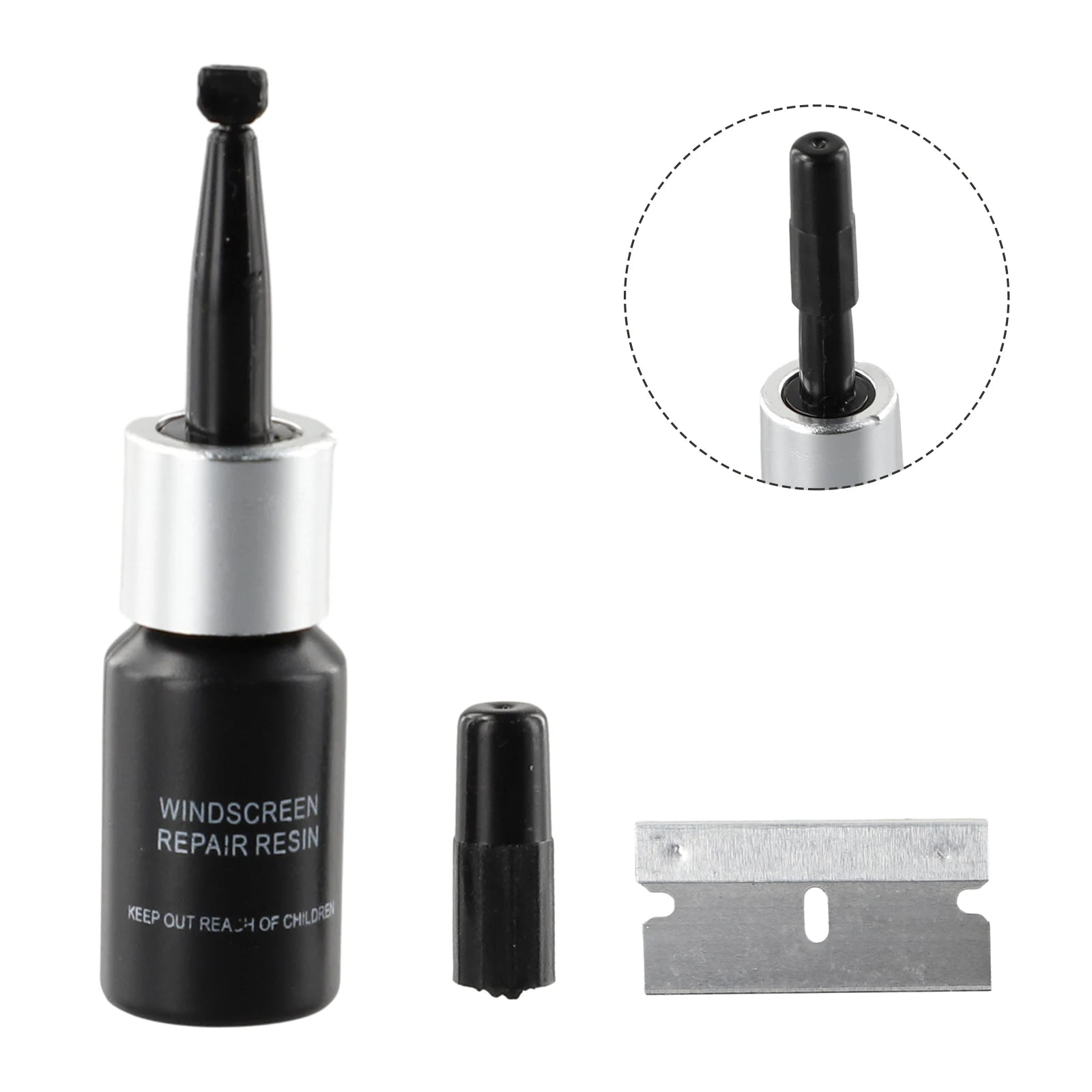 5PCS Automotive Windshield Glass Crack Nano Repair Fluid Car Resin Scratch Crack Restore Fluid Glass Curing Glue Car Accessories