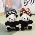 Plush Puppy Clutch Decoration Car Wiper Turn Signal Switch Decoration Cute Bowknot Dog Car Wiper Doll Interior Accessories