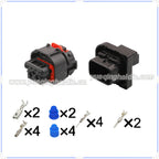6-Pin Connector 0.6mm 3.5mm Male Female Connector Auto Wiring Harness Cable Plug for BMW 2302238-1 8992188-01 0-2302239-1