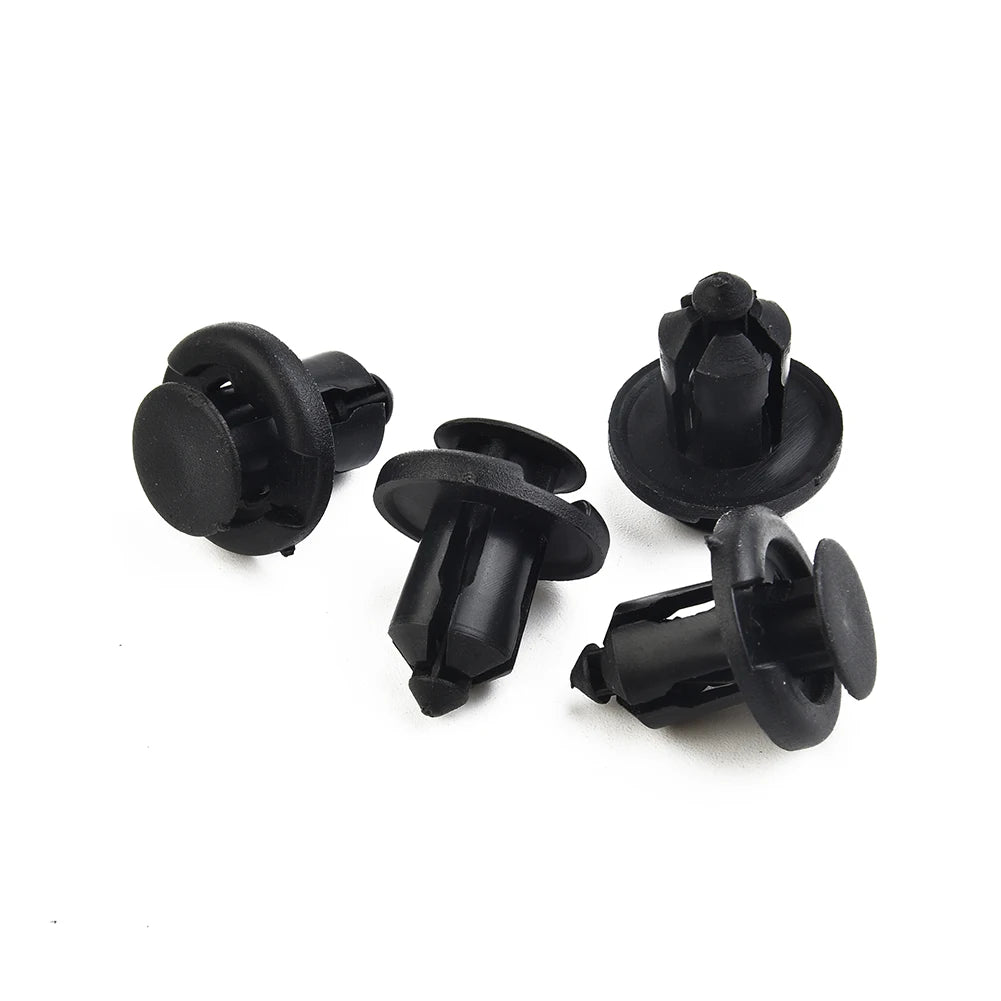 100Pcs Plastic Nylon Rivet Fastener Bumper Clip Retainer Screw Fender For Honda Car Front And Rear Bumper Fasteners