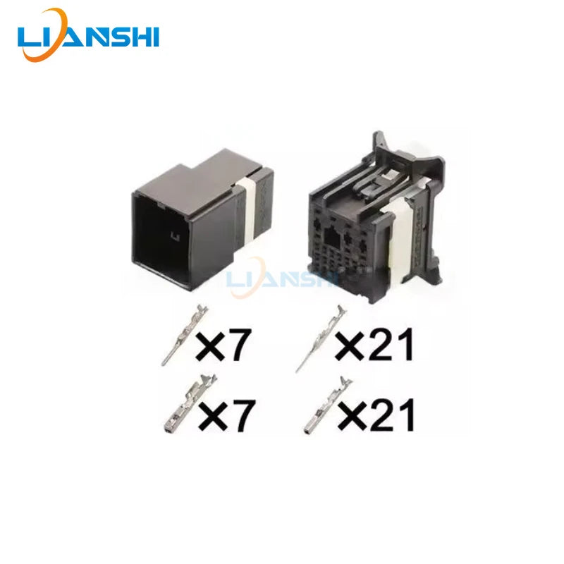 160014-0004 Applicable automotive wiring connector plug containing terminal DJ7281B-0.5-1-11/21