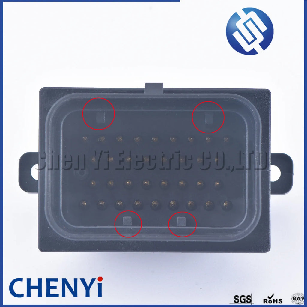 34 Pin 3-1437290-9 1.0mm Series ECU Auto Connector Electrical PCB Computer ECU Connector 64327288-2 4-1437290-1