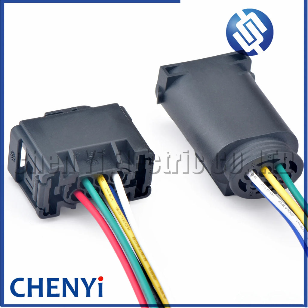 6 Pin female 0.6 mm car Accelerator Pedal Connector plug pigtail 1-967616-1 7M0973119 For Throttle Valve Sensor with wire