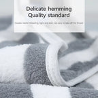 Car Large Coral Fleece Towel Set Soft and Absorbent Adult Shower Contemporary Striped Super Soft Quick-Dry Towels Bath Amagi
