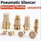 Air Fittings Brass Control Muffler Compressed Air Pneumatic Exhaust Muffler The Electromagnetic Valve Scarf Connector