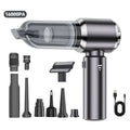 3 In 1 Compressed Air Duster Cordless Dust Blower 6000mAh Rechargeable 290000PA Vacuum Cleaner Electric Air Pump Portable Car