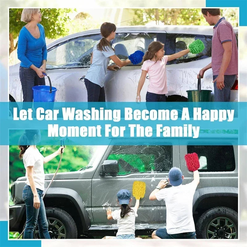 Car Wash Gloves Washing Wiper Car Cleaning Towel Auto Dust Washer Mitt Microfiber Gloves Car Wash Household Washing Amagi