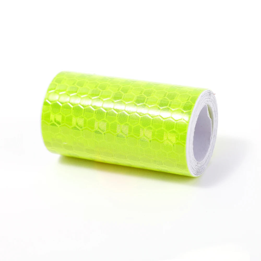Car Reflective Tape Safety Warning Car Decor Sticker Reflector Anti-collision Strip Protective Tape Strip Film Auto Moto Sticker