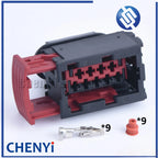 9 Pin auto waterproof connectors female Car headlight wire harness Plug 953482-1 For Peugeot 307 Citroën