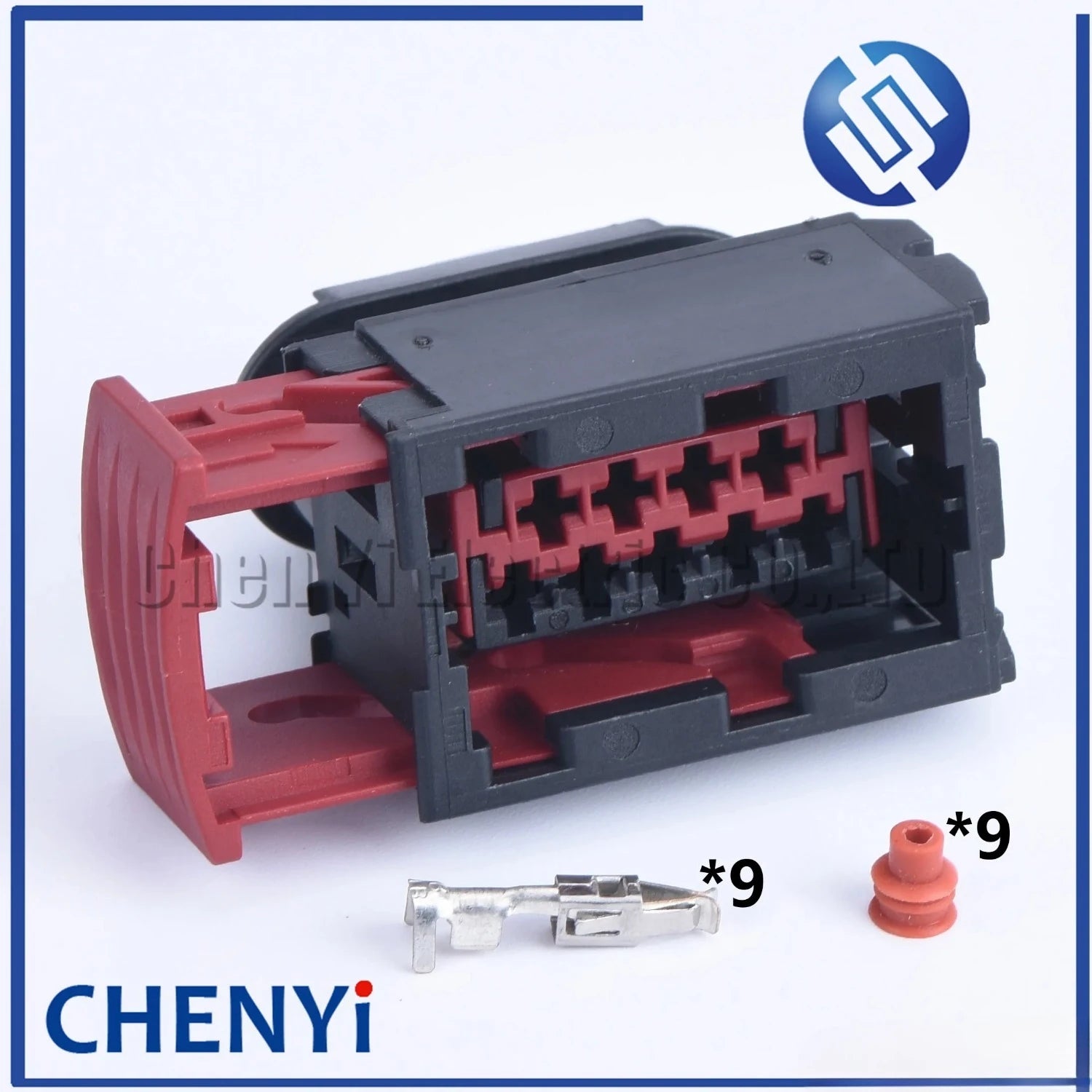 9 Pin auto waterproof connectors female Car headlight wire harness Plug 953482-1 For Peugeot 307 Citroën