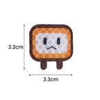 10/20PCS Car Stickers Decorative Reflective Motorcycle Personality Cute Square Auto Body Stickers Helmets Shielding Scratches
