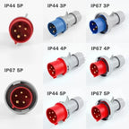1/5/20/50 PCS 16/32A Industrial Plug and Socket 3P/4P/5Pin Electrical Connector IP67 Wall Mounted Socket Male&Female Plug