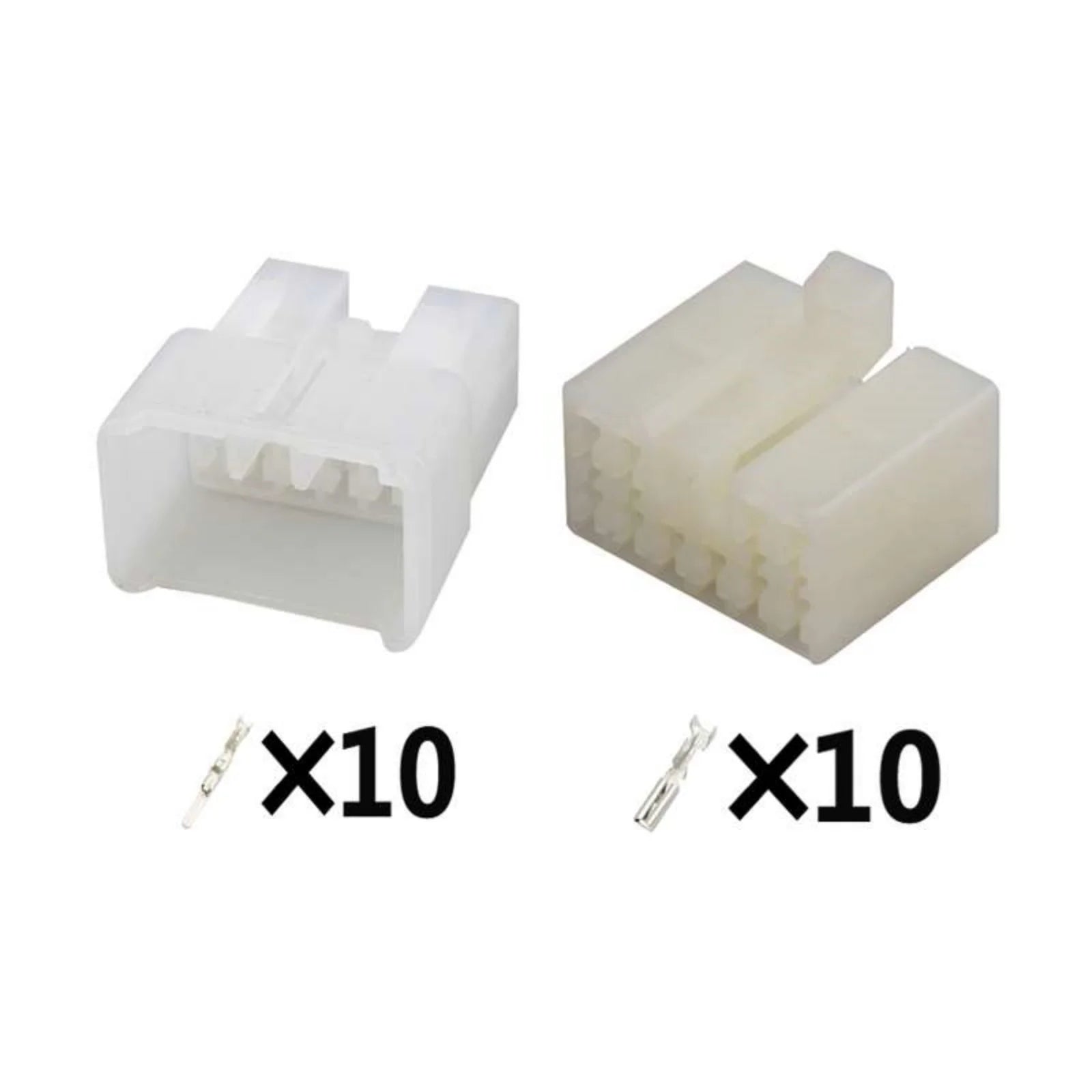 10-PIN Connector Unsealed 2.3mm Male Female Connectors Wiring Harness Housing Cable Socket MG620055 MG610056