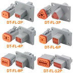 Deutsch DT/DTM/DTP/DTF Series Waterproof Connector 2-12Pin | Flange Mount for Automotive & Industrial Wiring Harness