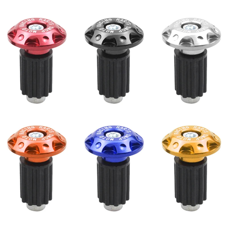 1Pair Motorcycle Handle Bar Ends Plug Grips Handlebar Plug Caps Motor Bike Accessories Motorcycle Expanding Locking Bar End Caps