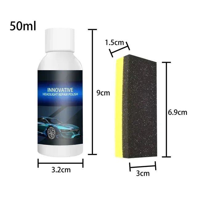 Motorcycle Car Headlight Restoration Polishing Kits Headlamp Scratch Remover Repair Cleaning Paste Oxidation Polish Liquid Tools