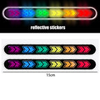2PCS Car Reflective Sticker Mirror Safety Warning Tape Sticker Mark Styling Reflective Mirror Stickers for Auto Decor DIY Tape