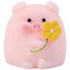 Cute Piggy Auto Interior Ornaments Resin Pink Pig Cartoon Toy Decoration Dashboard Desktop Office Garden Car Decor Accessories