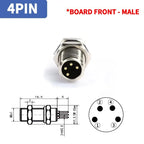 M8 Sensor Connector Panel Back Mount Waterproof Flange Socket Threaded Coupling Male&Female 3Pin 4Pin 5Pin A Type