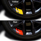 New 1Pcs Car Sticker Reflective Car Wheel Rim Vinyl Warning Stickers Hash Mark Stripe Racing Wheel Hub Decals for Size 16-21"