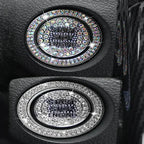 Car One-click Start Button Interior Engine Ignition Start Stop Button Protective Cover Crystal Decoration Car Accessories amagi