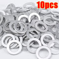 10/20pcs Car Engine Sump Oil Drain Seal Gasket 14mm Hole Nut Washer for Honda Engine Oil Sump Aluminium Seal Gasket Auto Parts