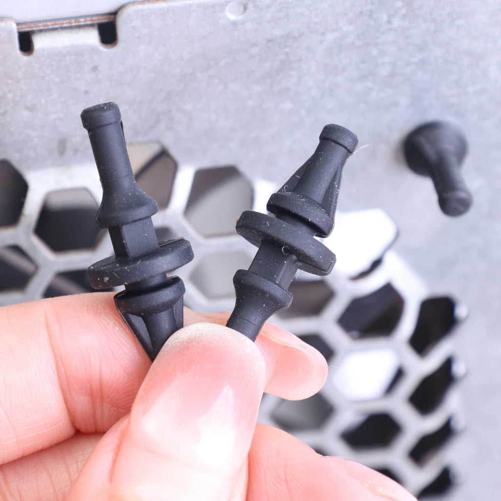 4-20pcs Motorcycle Fuel Tank Cap Lifting Auxiliary Support Soft Silicone Anti Noise Reducing Vibration Screw Rivet Mount Parts