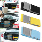 Creative Car Trunk Storage Device Hook Loop Strong Adhesion Fixed Straps Solid Color Baggage Debris Anti-drop Magic Sticker Amag