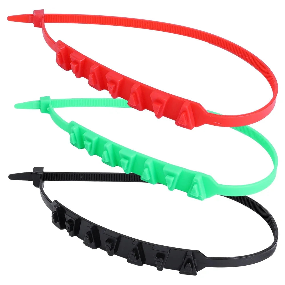 20/1Pcs Motorcycle Snow Chains Reusable Motorbike Tire Anti Slip Tie Winter Emergency Safety Belt Tyre Chain Moto Accessories