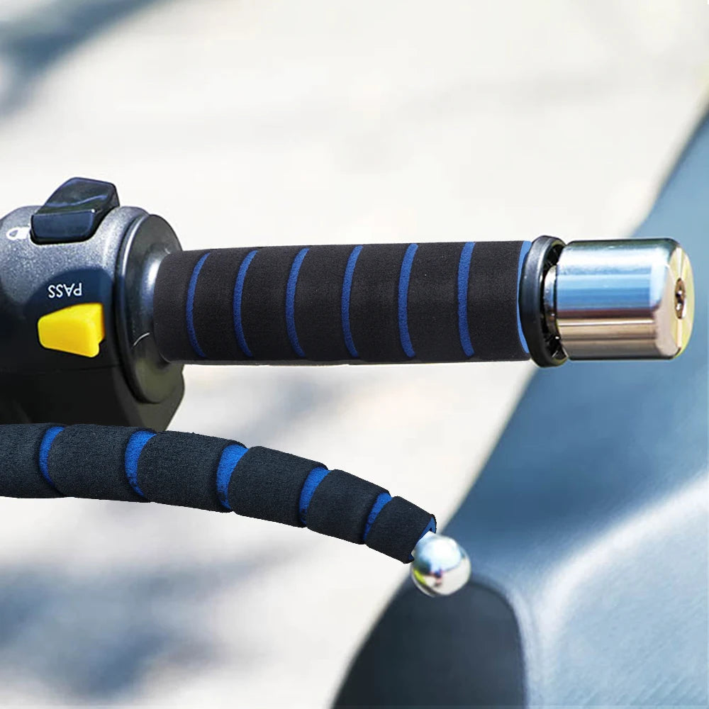 4PCS/SET Bicycle and Motorcycle Handlebar Foam Sponge Grip Cover Universal Anti-slip Soft Handlebar Modification Accessories