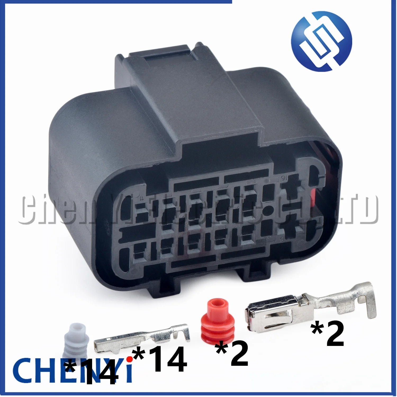 16 Pin Car bumper radar sensor connector Trailer power harness socket plug 2304884-1 2404880-1 2304887-1 2404884-1 521194A