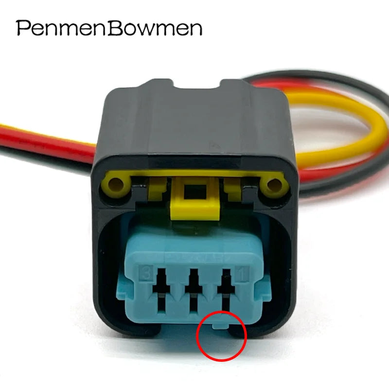 1 Set 3 Pin Auto Crankshaft Sensor Electrical Cable Connectors Wire Harness Plug 1801179-1 1801179 For Citroen Peugeot
