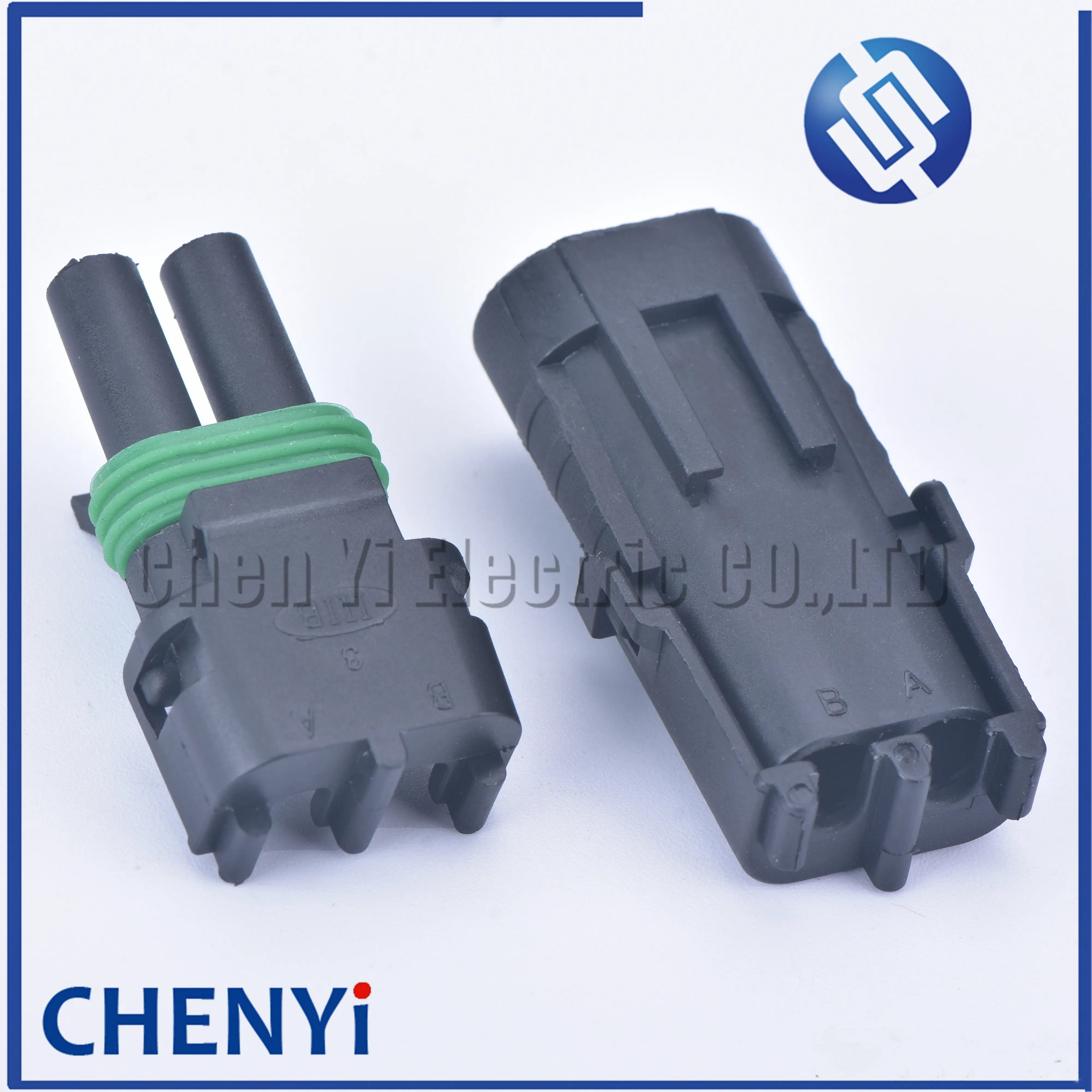 2 pin 2.5 mm Series Female or Male Injector Socket Waterproof Automobile Cable Connector Plug 12015792 12010973