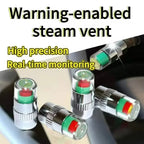 4/2pcs Car Tire Pressure Guage Valve Cap Sensor Indicator Alert Monitoring Tool Motorcycle Tyre Cap Indicator Air Pressure Gauge