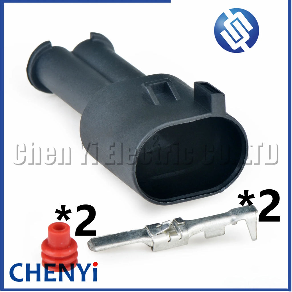 2 Pin Automotive waterproof connector ABS sensor harness plug 357973202 6N0927997 357 973 202 6N0 927 997