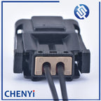 2 pin female auto housing waterproof plug wiring harness cable connector MG640543-5 with 15cm 18AWG wire