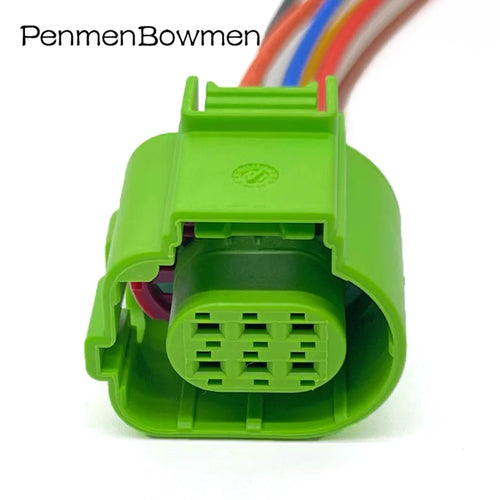 1 Set 6 Pin Auto Taillight Throttle Plug Connector with Cable Electronic Waterproof Harness For 4H0973713C 42505600 42515600