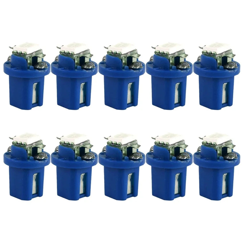 T5 LED Car Bulbs B8.5d Auto Car Dashboard Speed Lights Bulb Car Interior Lamp Accessories Dashboard Side Switch Lamps 12V