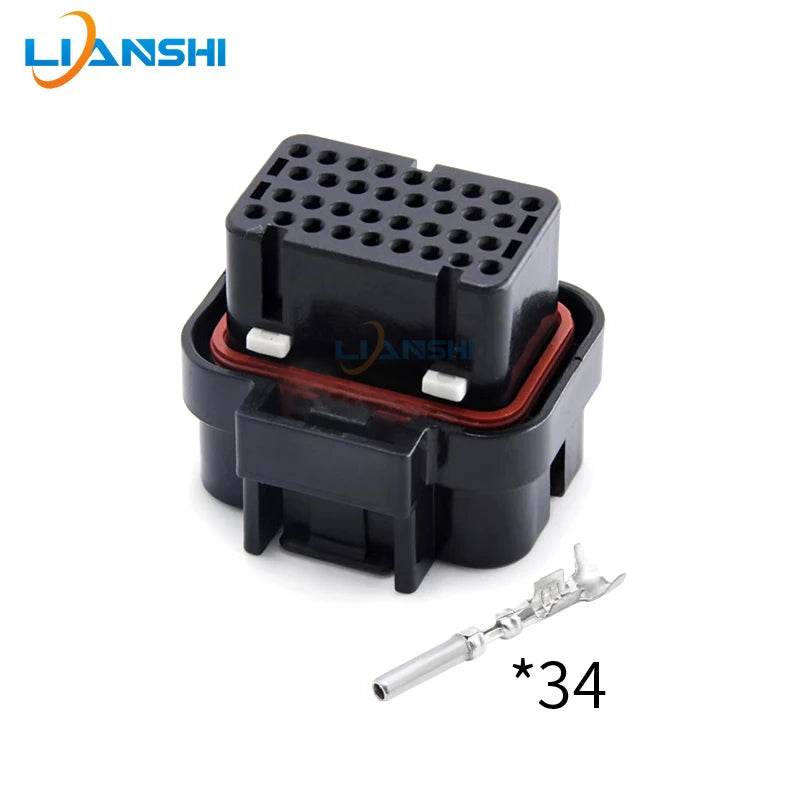 AMP Car Connector 6437288-3 Waterproof modified 60P plug 3-1437290-1 Connector 3-1437290-7 with terminals