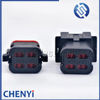 8 Pin Black DT series Connector Waterproof Wire harness plug Socket DT06-8S DT04-8P DT06-8S-E005 DT04-8P-E005 For Deutsch