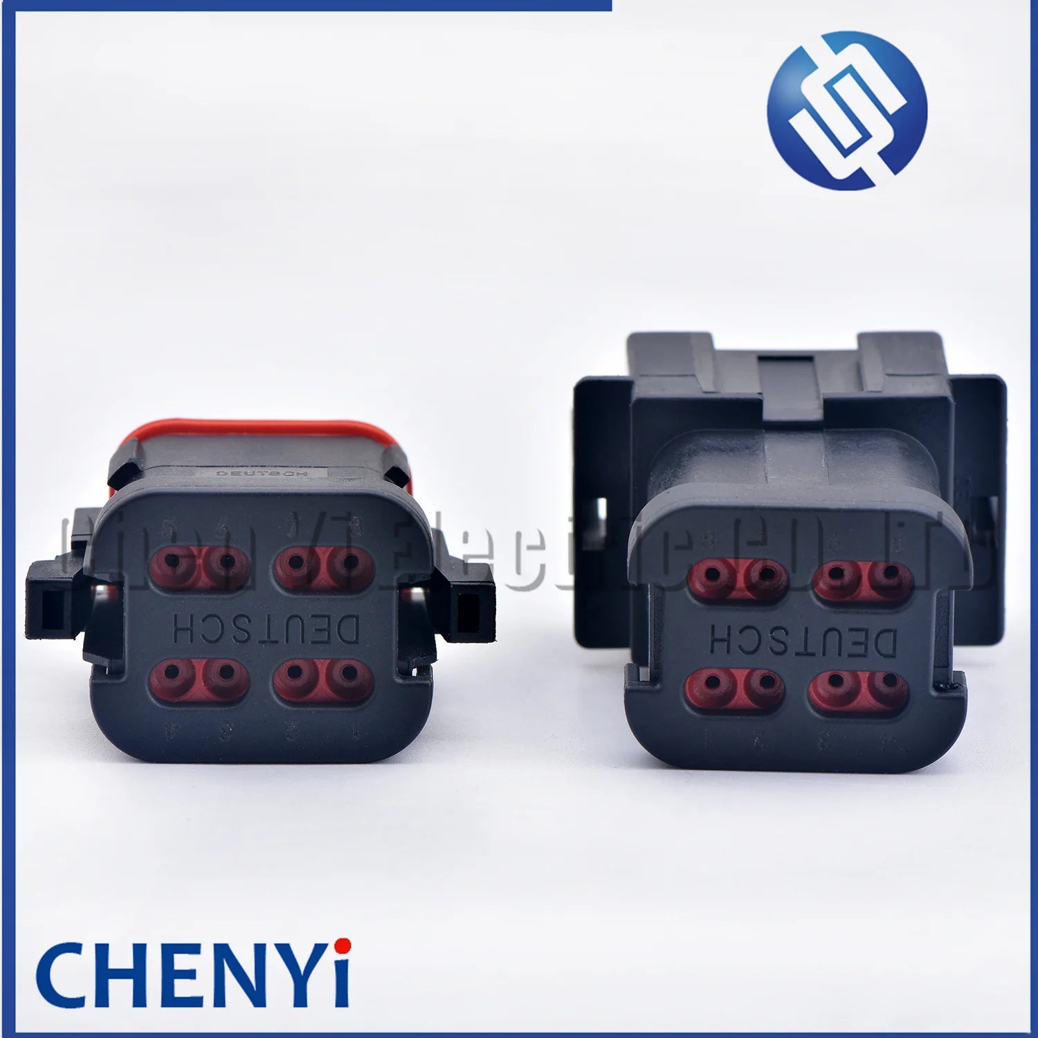 8 Pin Black DT series Connector Waterproof Wire harness plug Socket DT06-8S DT04-8P DT06-8S-E005 DT04-8P-E005 For Deutsch