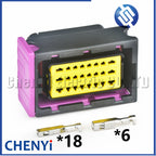24 Pin Car waterproof connector computer board ECU PCB harness plug HCCPHPE24BKA90F 211PC249S8005 211PC249S0005 HCCPHPE24BGYB90F