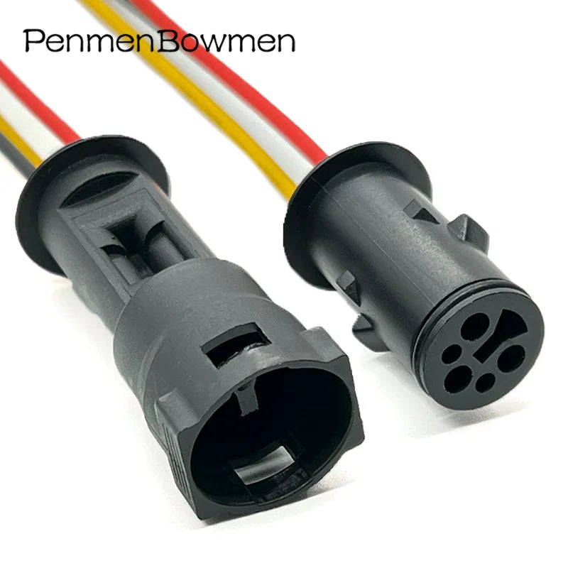 1 Set 3 Pin 1-926554-1 Car Round Protective Cover Plastic Shell Electrical Cable Connectors Wire Harness Plug