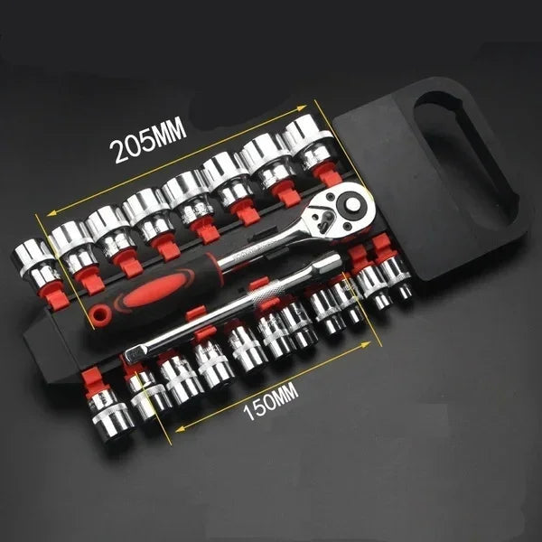 12 Sets of Dafi Complete of Auto Repair Tools Ratchet Socket Wrench Set Car Hardware Box Group Boats Motorcycles Bicycles Amagi